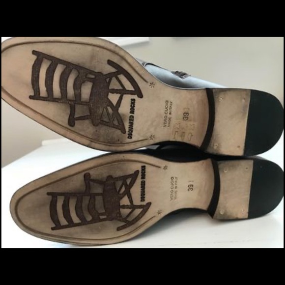 Dsquared2 Brown Leather Riding Boots - Picture 3 of 3